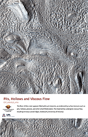 Pits, Hollows and Viscous Flow