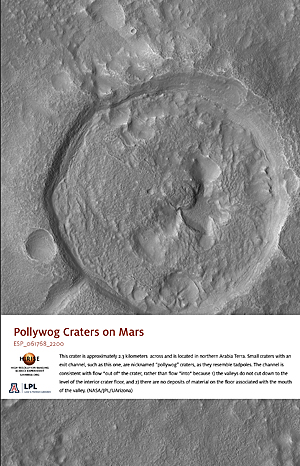 Pollywog Craters on Mars