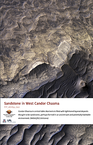 Sandstone in West Candor Chasma