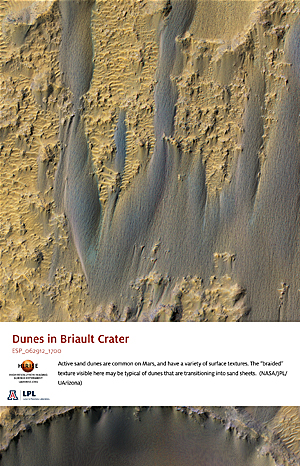 Dunes in Briault Crater