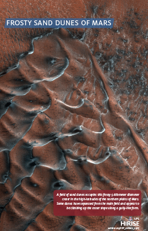 Frosty Sand Dunes of Mars