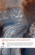 Light-Toned Layering in a Noctis Labyrinthus Pit