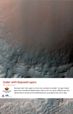 Crater with Exposed Layers