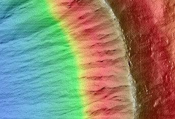 Eastern Half of Gullied Crater