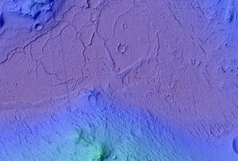 Central Peak of Balvicar Crater near Chryse Planitia