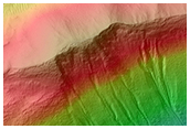 Impact Crater with Active Slope Processes