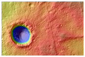 Small Fresh Crater on Northern Plains