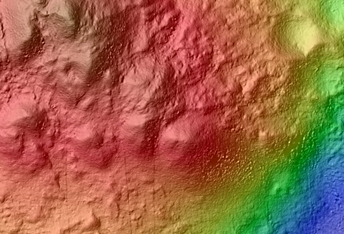 Central Uplift of Impact Crater in Tyrrhena Terra