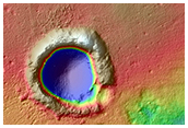 Modified Crater on Northern Plains