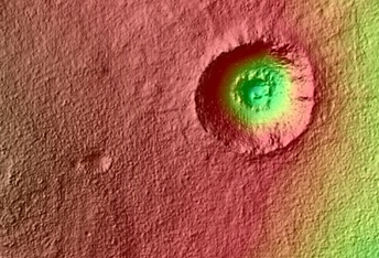 A Small, Double-Ringed Crater