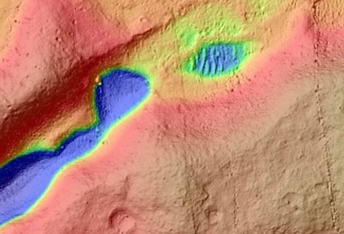 Vents and Flows in Bernard Crater