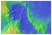 Light-Toned Layered Deposits at Contact between Ladon Valles and Basin