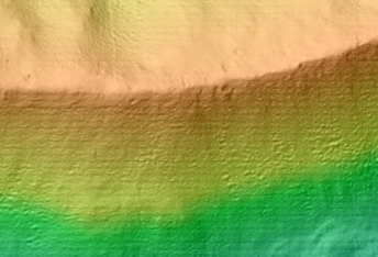 Crater Adjacent to Lunae Mensa Scarp