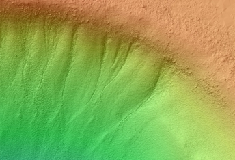 Gullied Crater