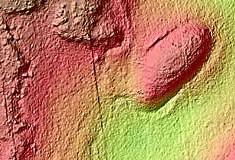 Lobate Features in Eastern Acidalia Planitia
