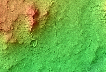 Peace Vallis in Gale Crater