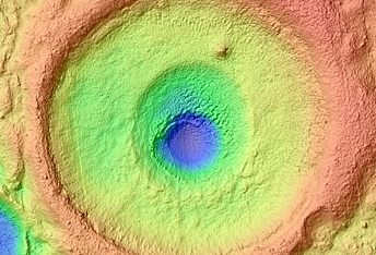 Crater with Surrounding Depression