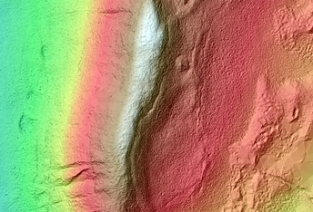 Gullies in Promethei Terra Crater