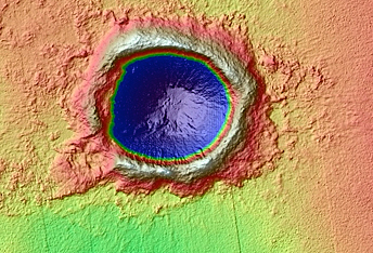 Very Well-Preserved 900-Meter Northern Plains Crater 