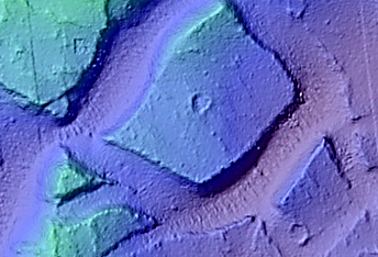 Floor-Fractured Crater in Elysium Planitia