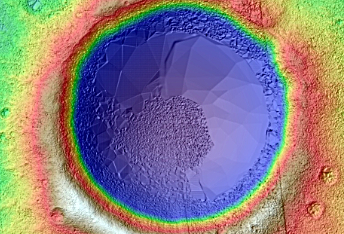 Crater Rim Deposits near Planned ExoMars Landing Site in Oxia Planum 