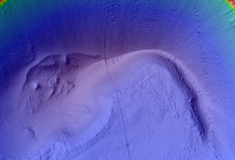 North Polar Facing Deposit in Crater