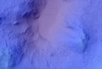 North-Pole-Facing Deposit in Crater