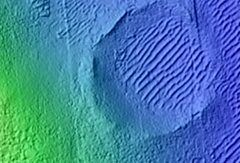 Wrinkle Ridge and Valley Network Intersection