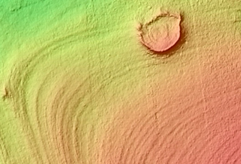 Fine Layer Deformation in Lobate Debris Apron