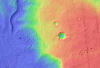 Channels on Bernard Crater Floor