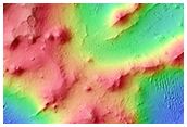 Rocky Central Uplift of 80-Kilometer Diameter Crater