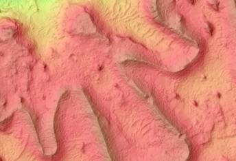 Tightly-Meandering Ridge in Aeolis Planum