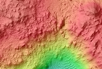 Tyrrhena Terra Crater with Phyllosilicate-Rich Ejecta