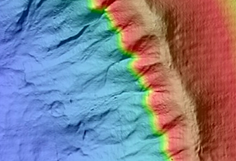Gullies in North Mid Latitude Crater