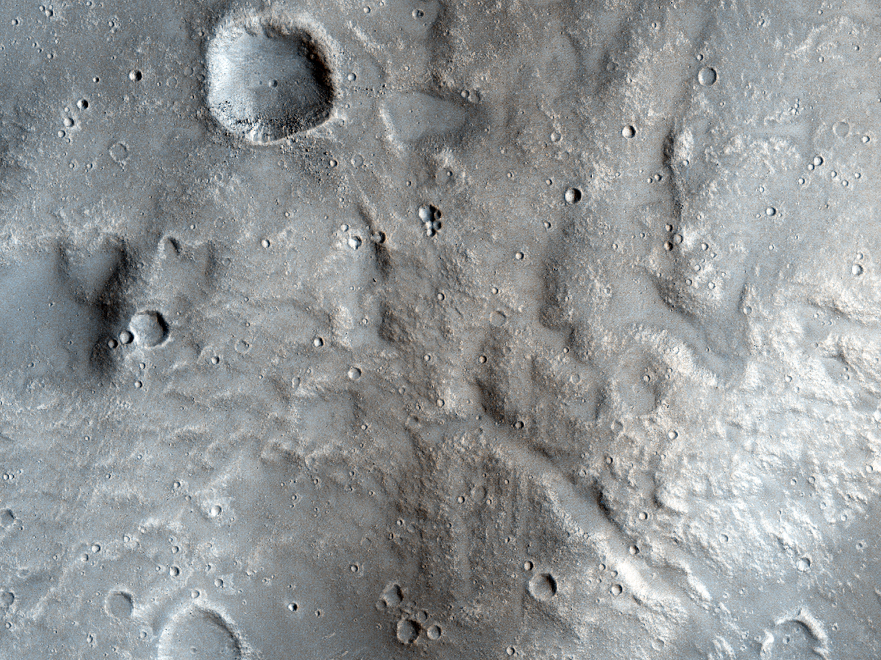 Ipotetico vulcano di fango in Utopia Planitia meridionale