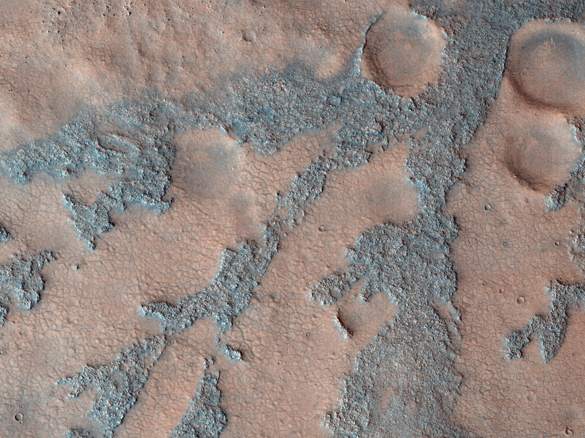 Formas ramificadas en el fondo del Cráter Antoniadi