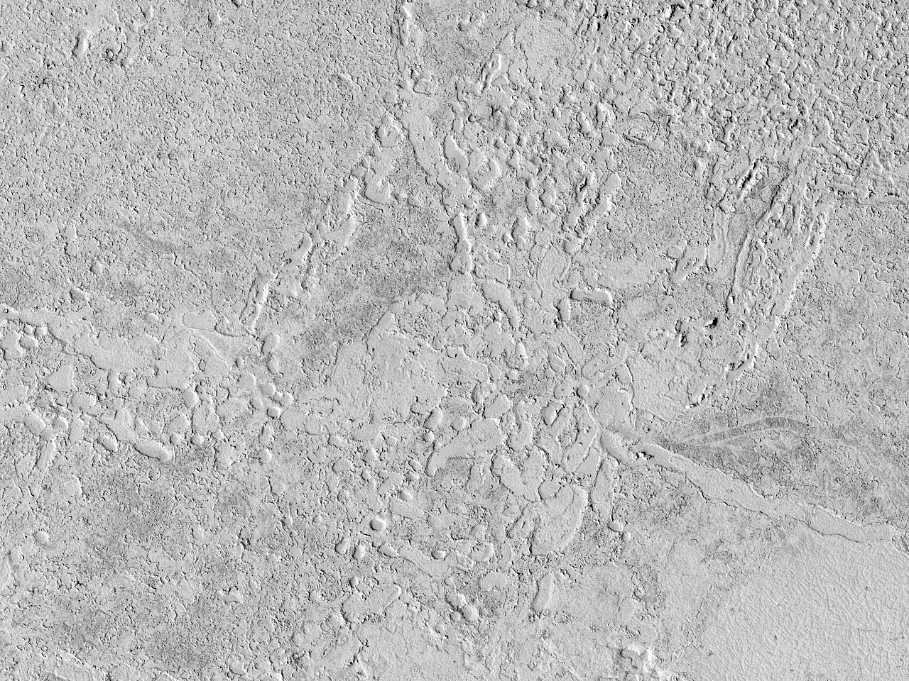 Senyals de colades antigues de lava a Elysium Planitia