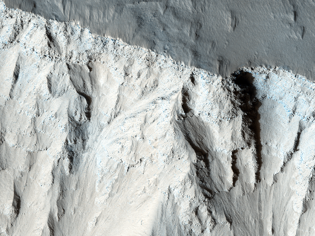 Un escarpament de Olympus Mons