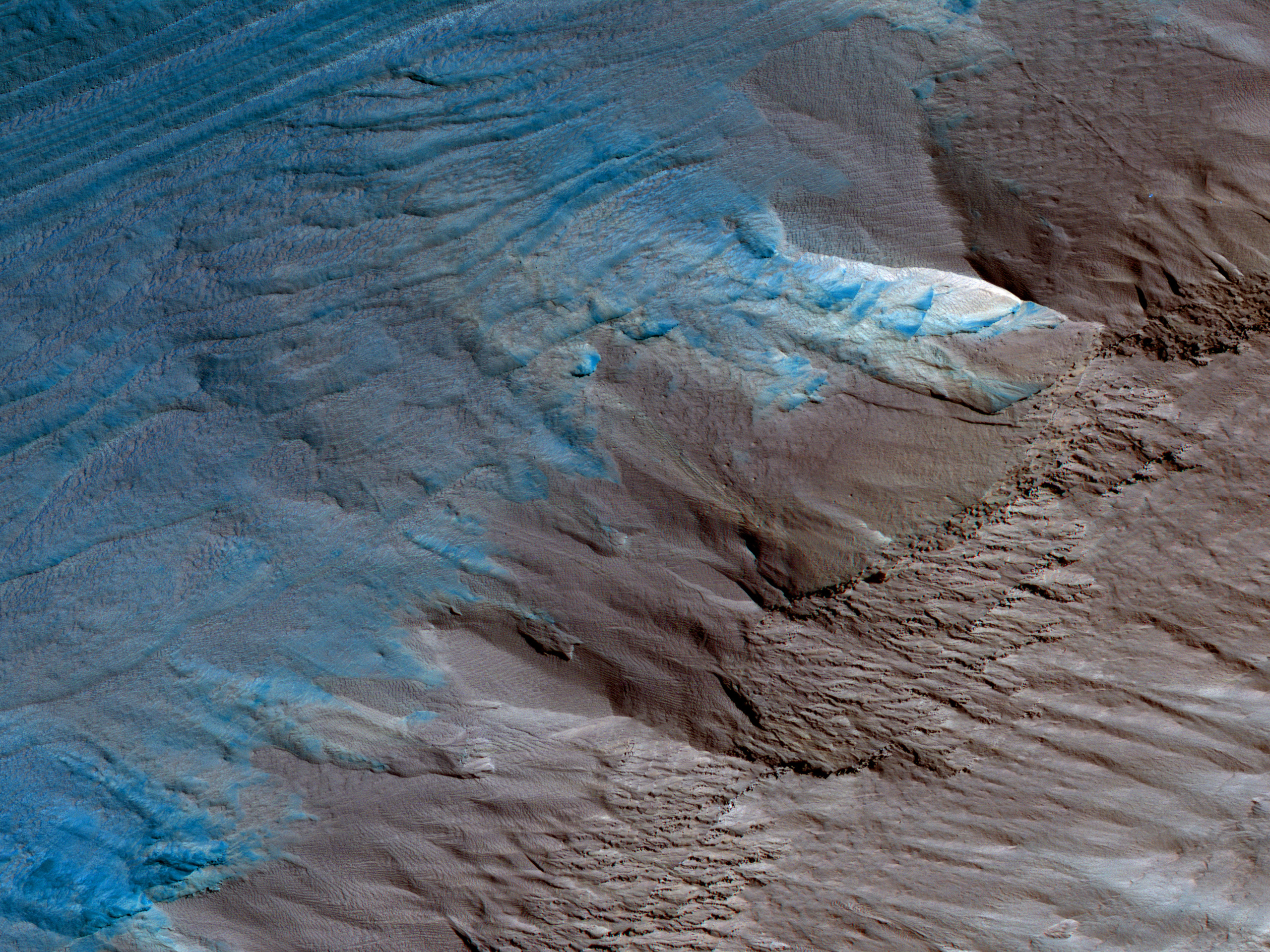 Erosion of the Edge of the South Polar Layered Deposits