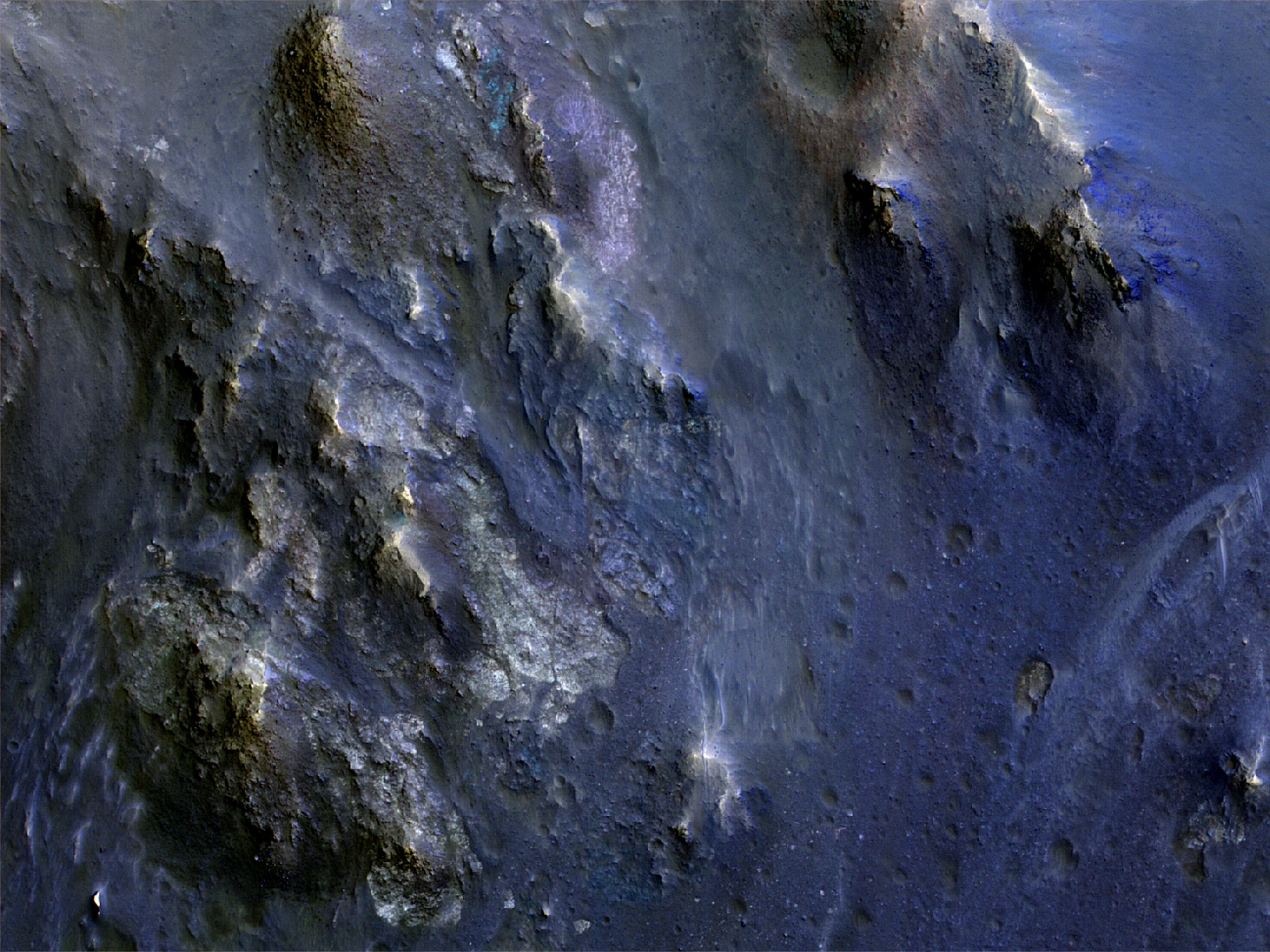 Exposed Bedrock in Eos Chasma