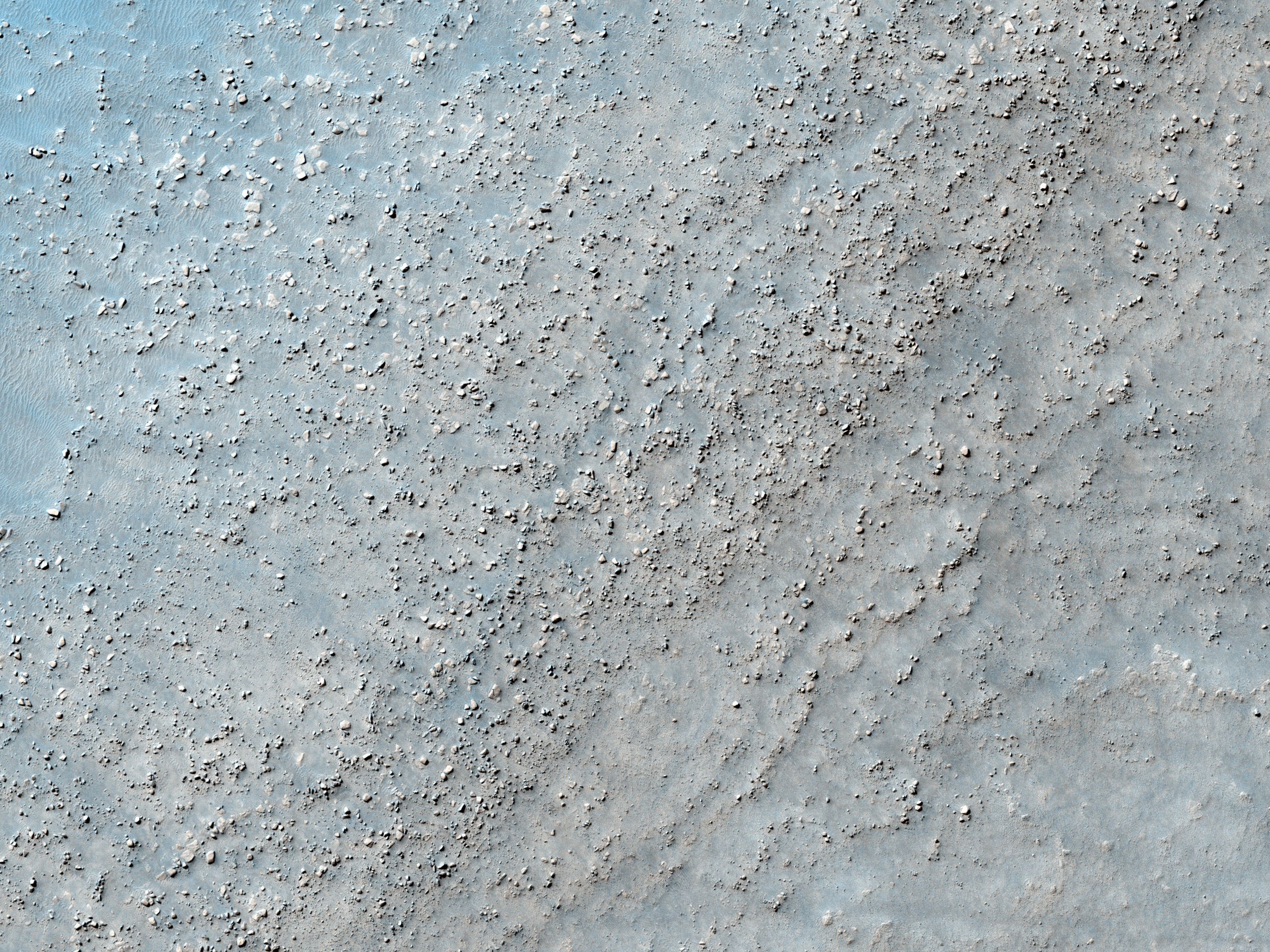 Crête sinueuse dans Argyre Planitia