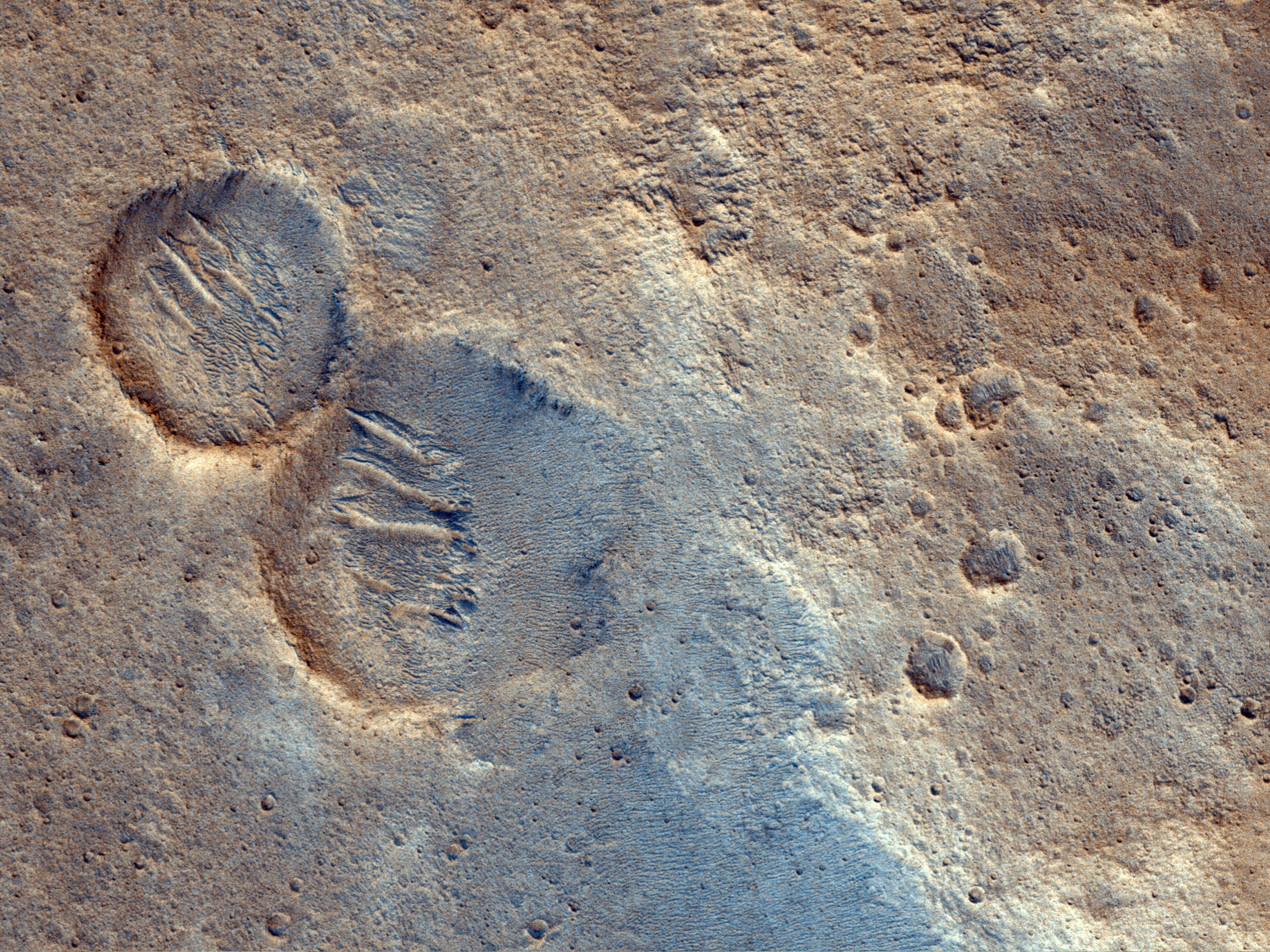 Il bastione pi lontano in un cratere di Chryse Planitia