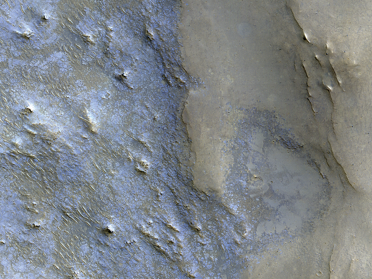 Rocky Ground in Huygens Crater