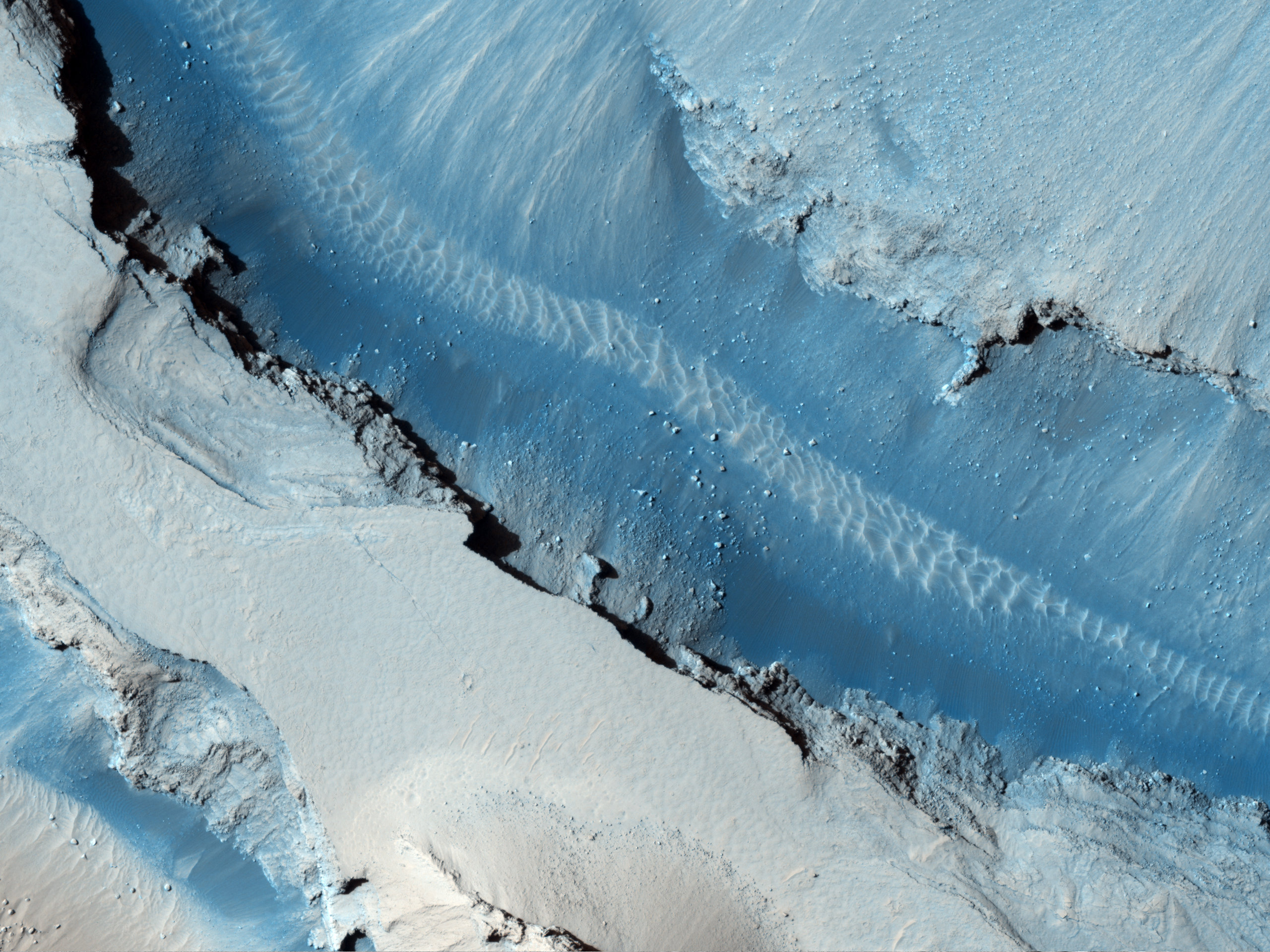 Cerberus Fossae East of the Head of Athabasca Valles