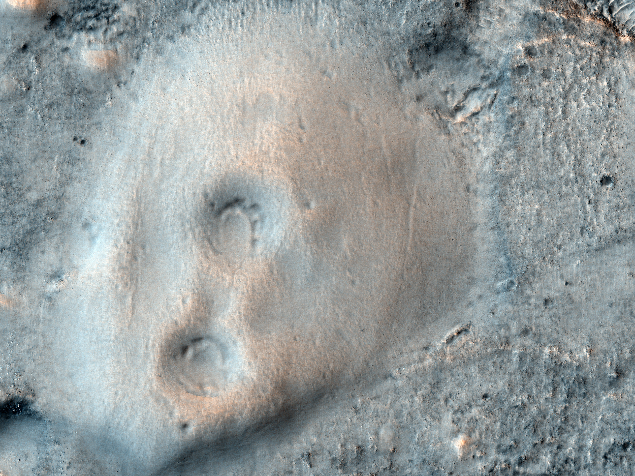 Des monticules dans Acidalia Planitia