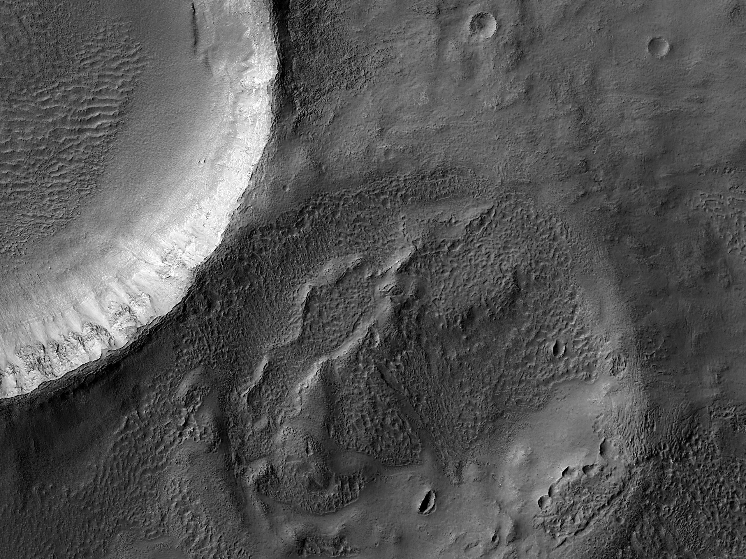 Tangential Craters within Ptolemaeus Crater