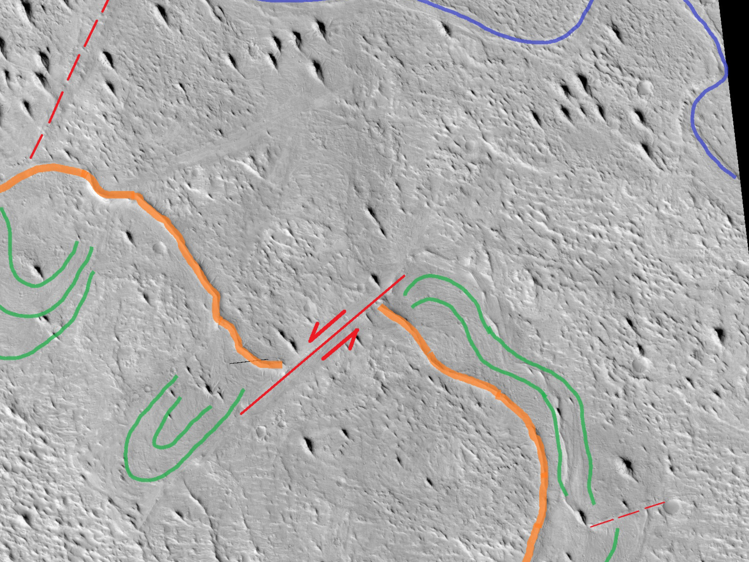 Inverted Meandering Rivers at a Possible Future Mars Landing Site