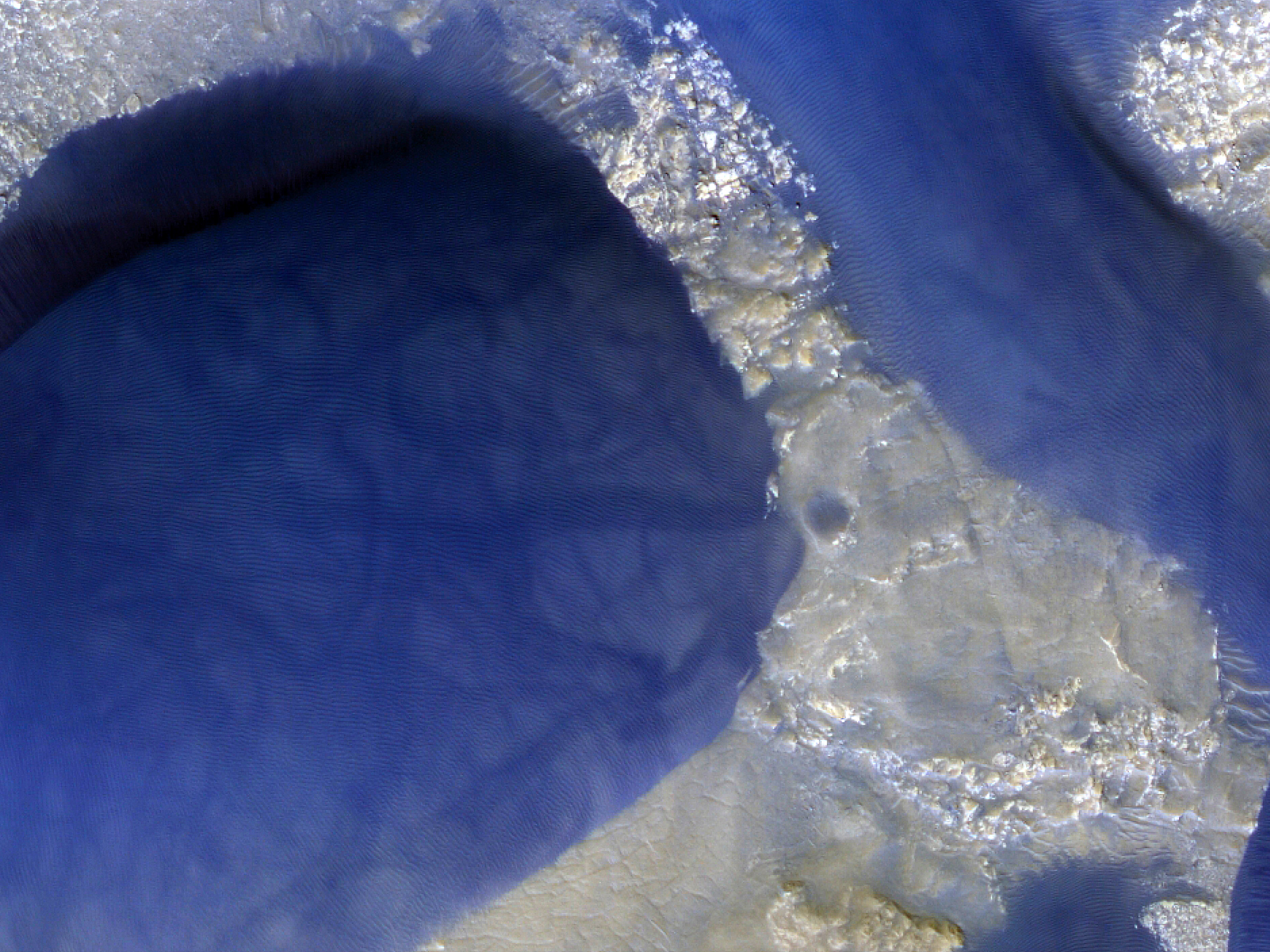 Active Dunes in Wirtz Crater