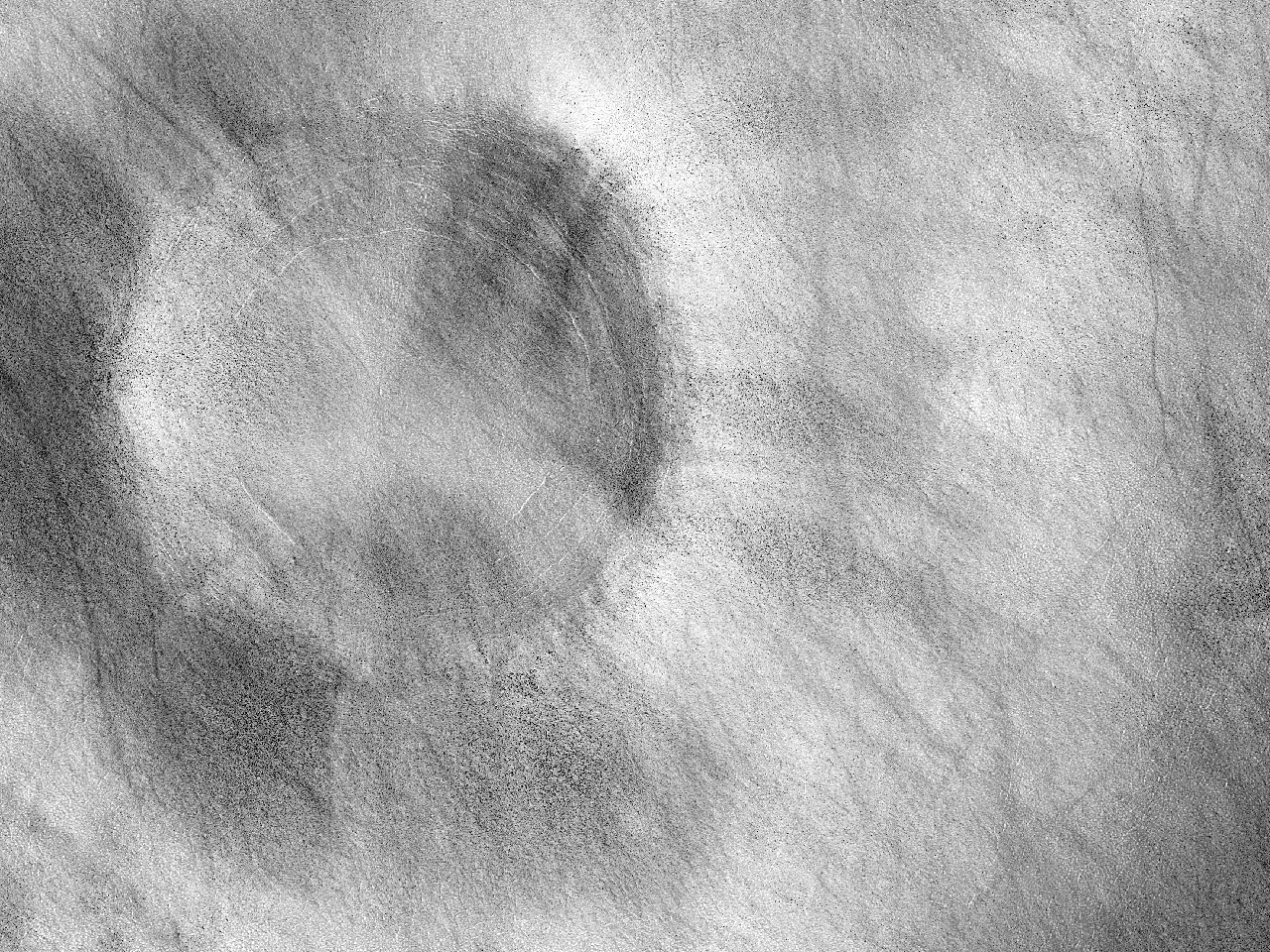 Solum et crater in Aonia Terra