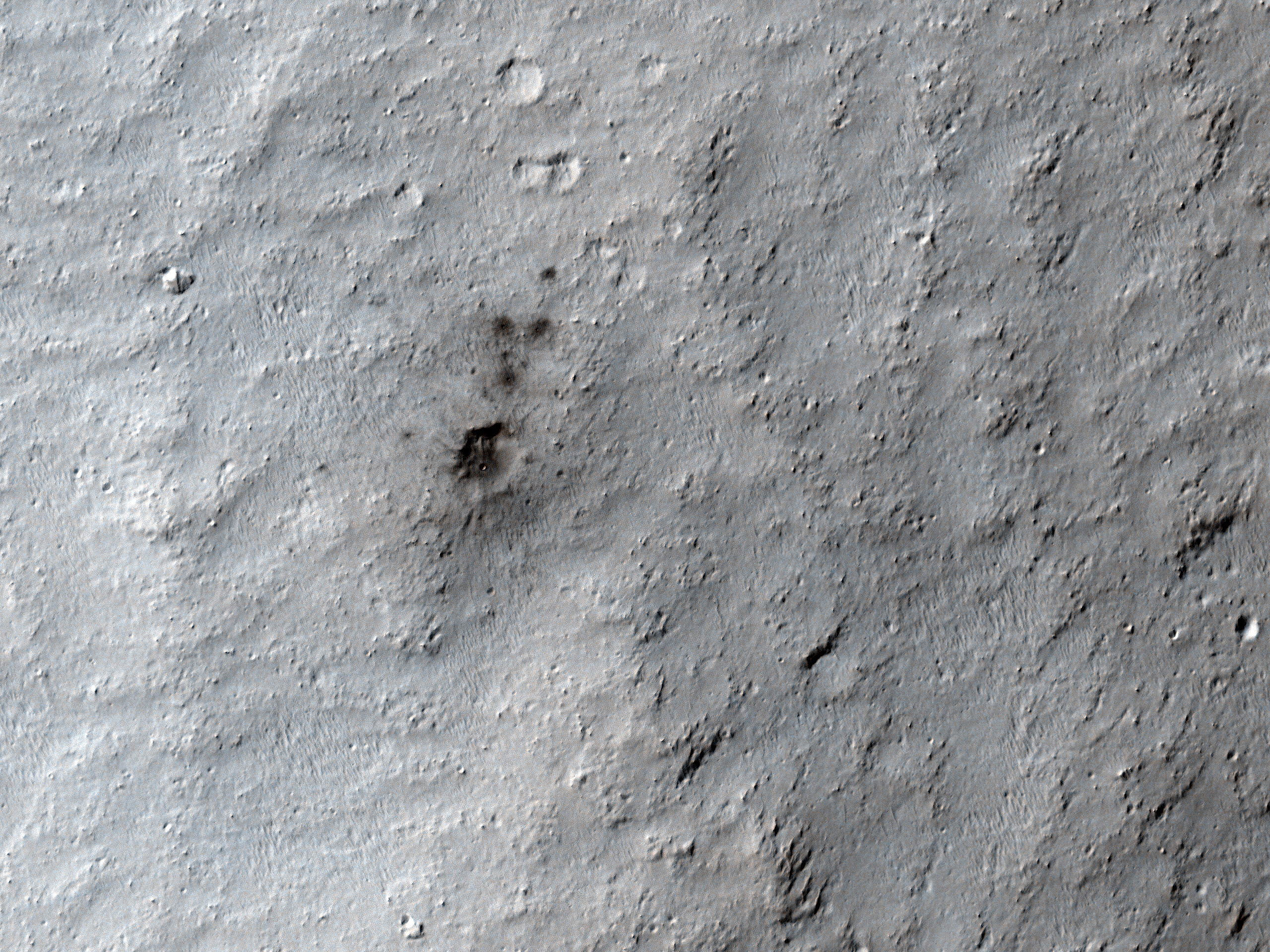 Gözden kaybolmak üzere olan bir çarpma krateri